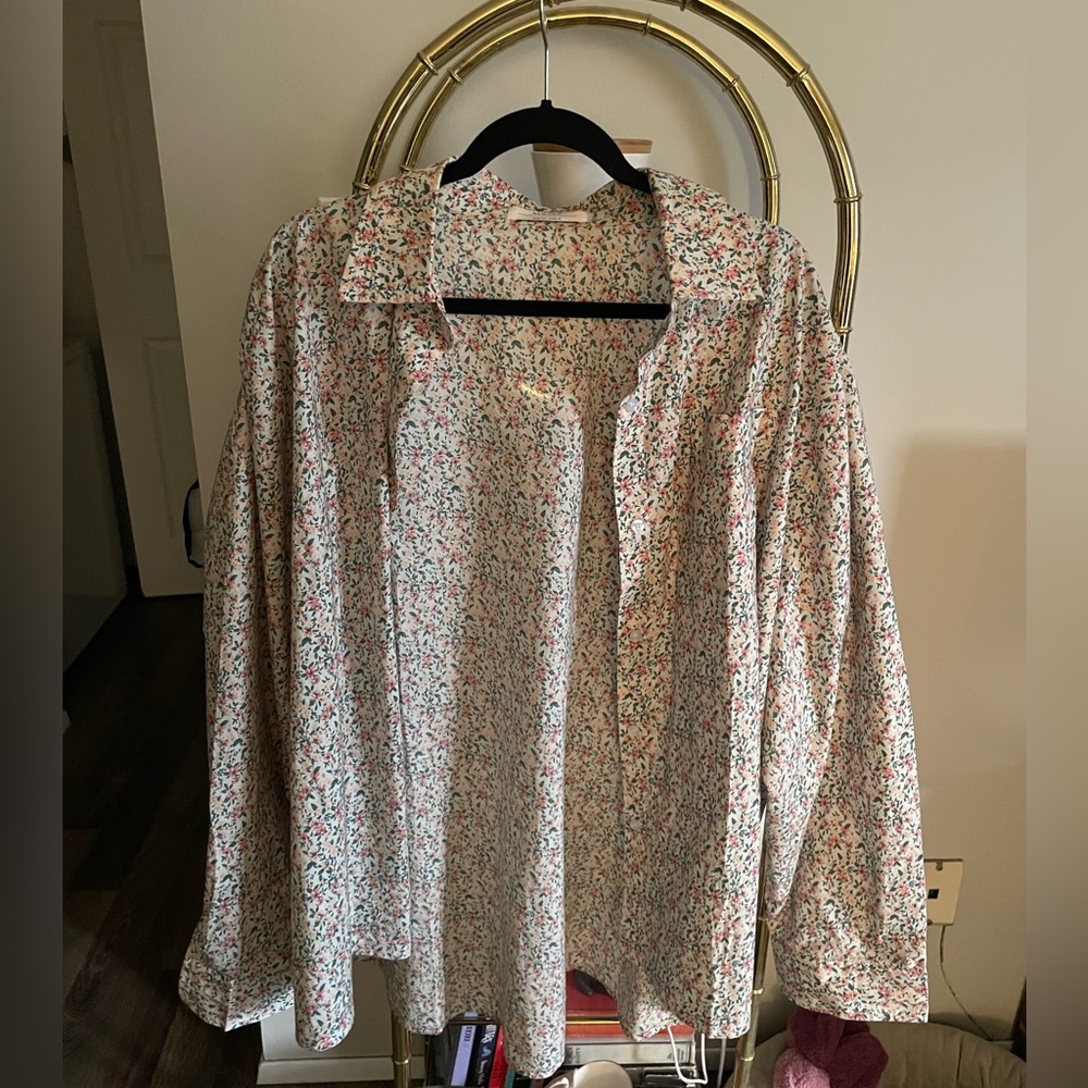 Red Sky Floral Women's Top